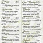 Menu VILLA JNANE Rabat June 2023 415016